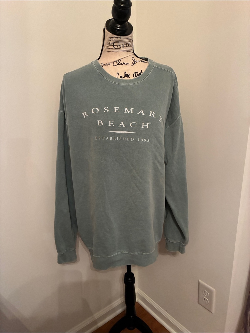 Comfort Colors Rosemary Beach Crewneck Sweatshirt (Sage Green)